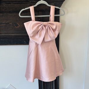 Rare Editions Pink Bow Dress